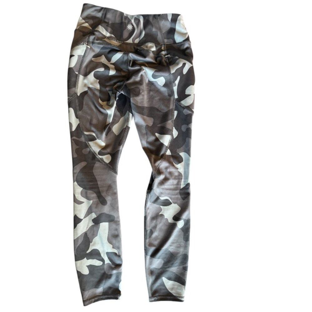 Athleta Chaturanga Camo Leggings Women’s XS Crop Compression Yoga Workout Pants